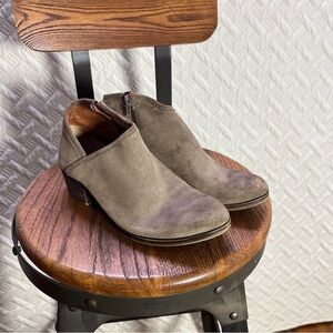 Lucky Brand Brown Suede Ankle Booties